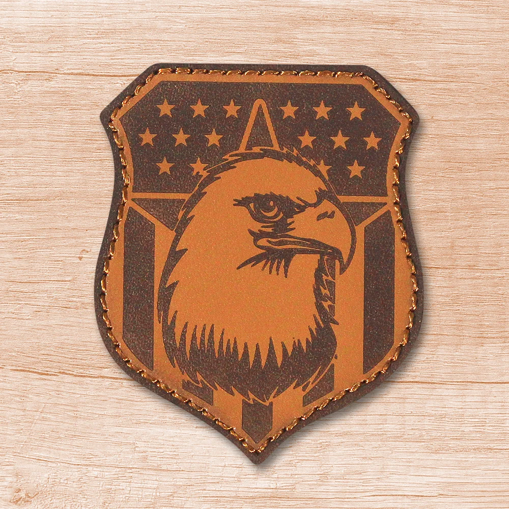 Faux leather patch